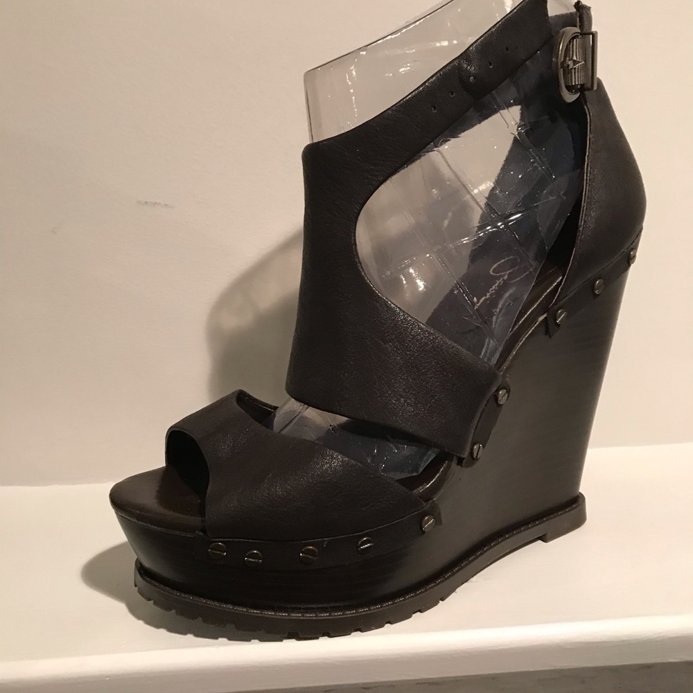 Jessica Simpson Maris Brown wedge sandals